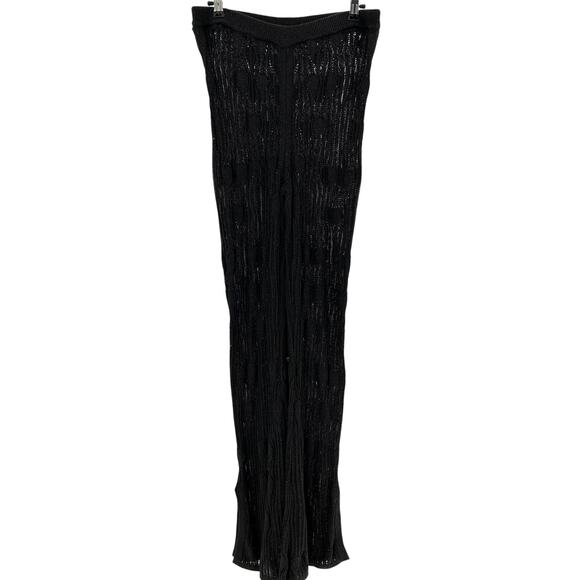 Nbd 'Astra' Black Viscose Knit Pant Size M - Picture 2 of 4